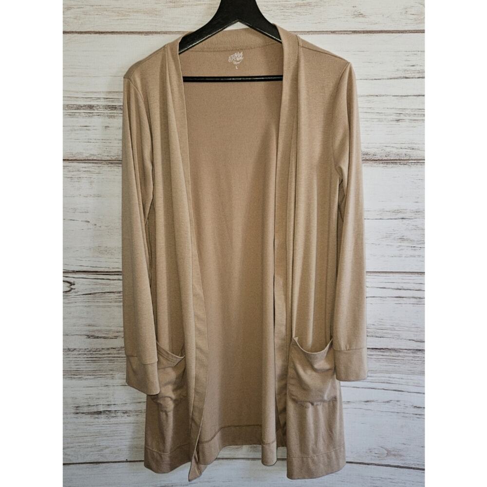 Tickled Teal Midi Length Dister Cardigan sz L